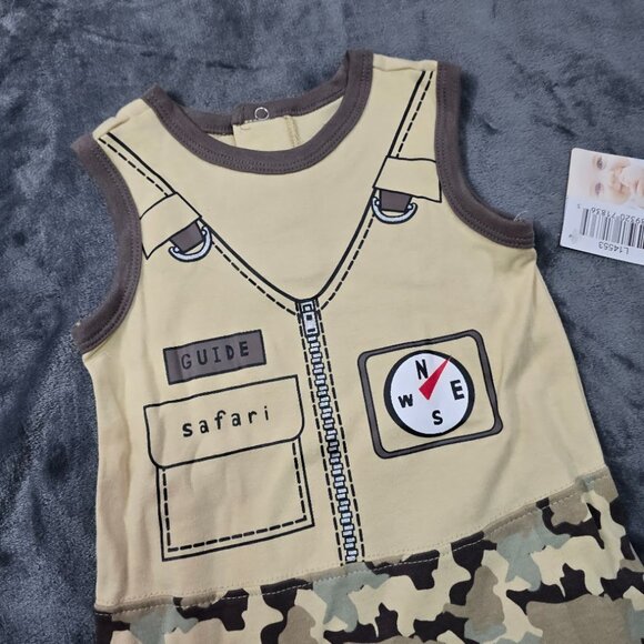 Buster Brown Safari Romper | Baby Explorer Outfit | Sizes 12M–24M | NWT - Picture 3 of 7